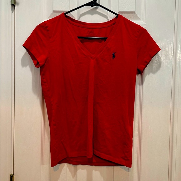 Polo Ralph Lauren Tops - Hardly Worn Polo Ralph XS Lauren V-neck Short Sleeve T-Shirt